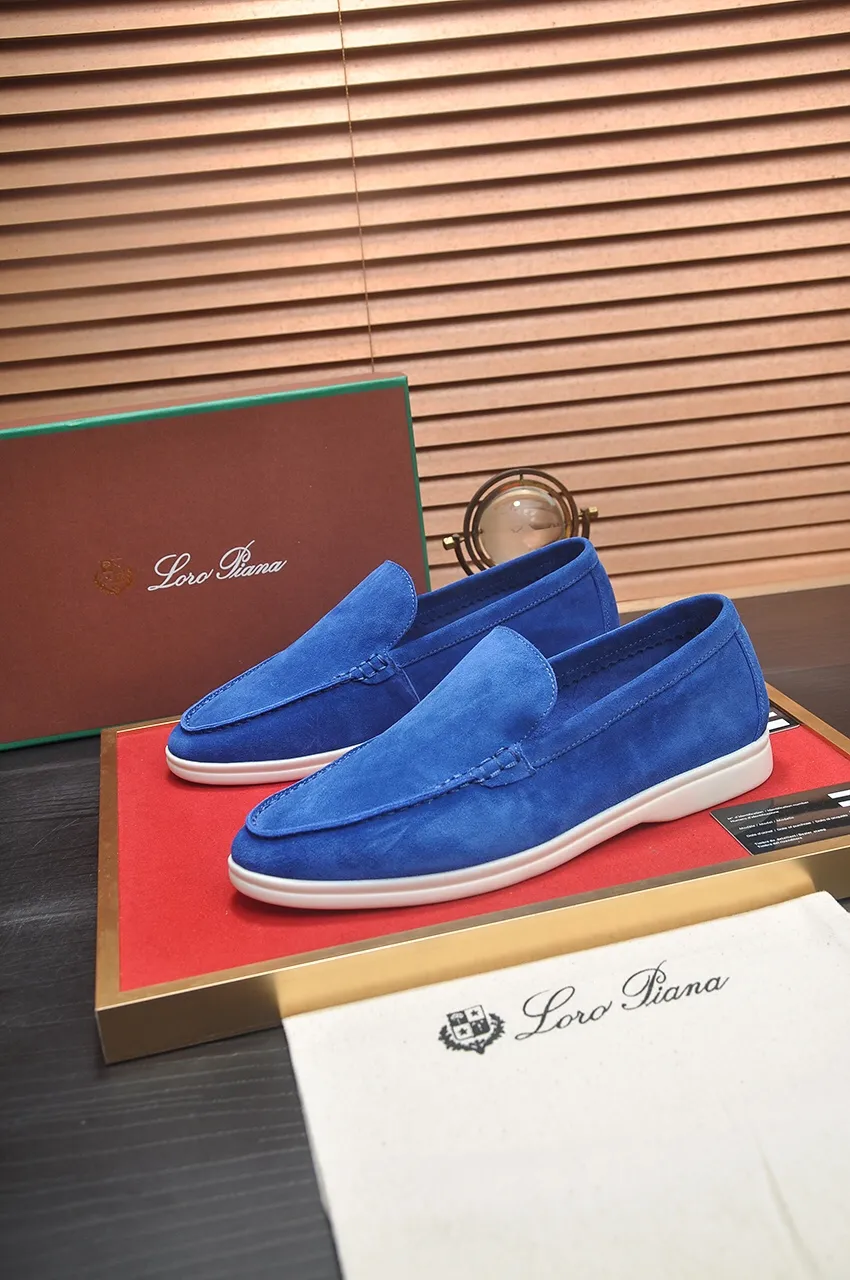 Men's shoes 💰400💶[𝐥𝐨𝐫𝐨 𝐏𝐢𝐚𝐧𝐚] [Couple model] High-end quality, affordable price, LP classic loafers, Italian treasure brand, the only brand that can match Hermès! Only after wearing it do we know that we can’t live up to our feet. Women’s code: 35-40 (customized sizes 34, 41, 42 are non-returnable) Men’s code: 38-44 (customized 45, 46, 47, 48 are non-refundable) Fabric: Customized imported cashmere Lining: Customized imported fetal cowhide Foot: Imported benzene-dyed calfskin Outsole: Exclusive original glass rubber outsole